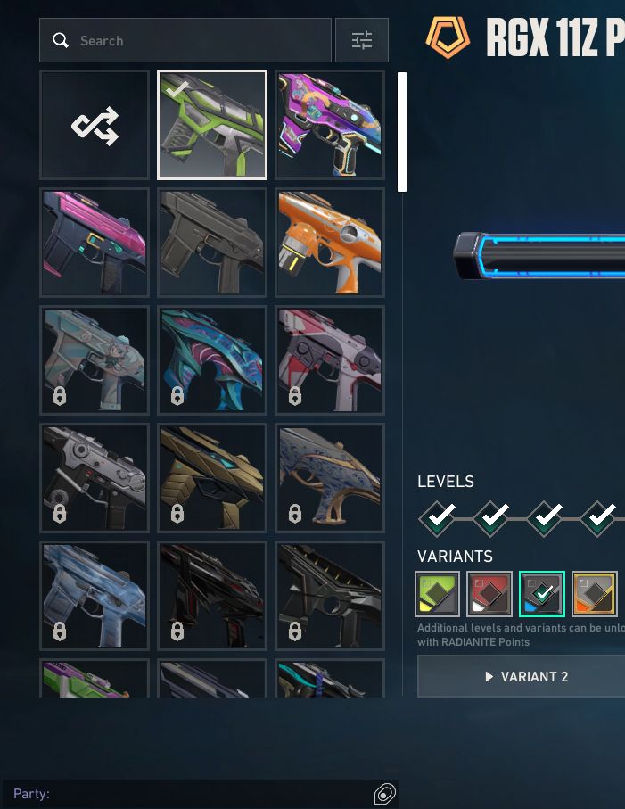 Conta bem basica com varias skins