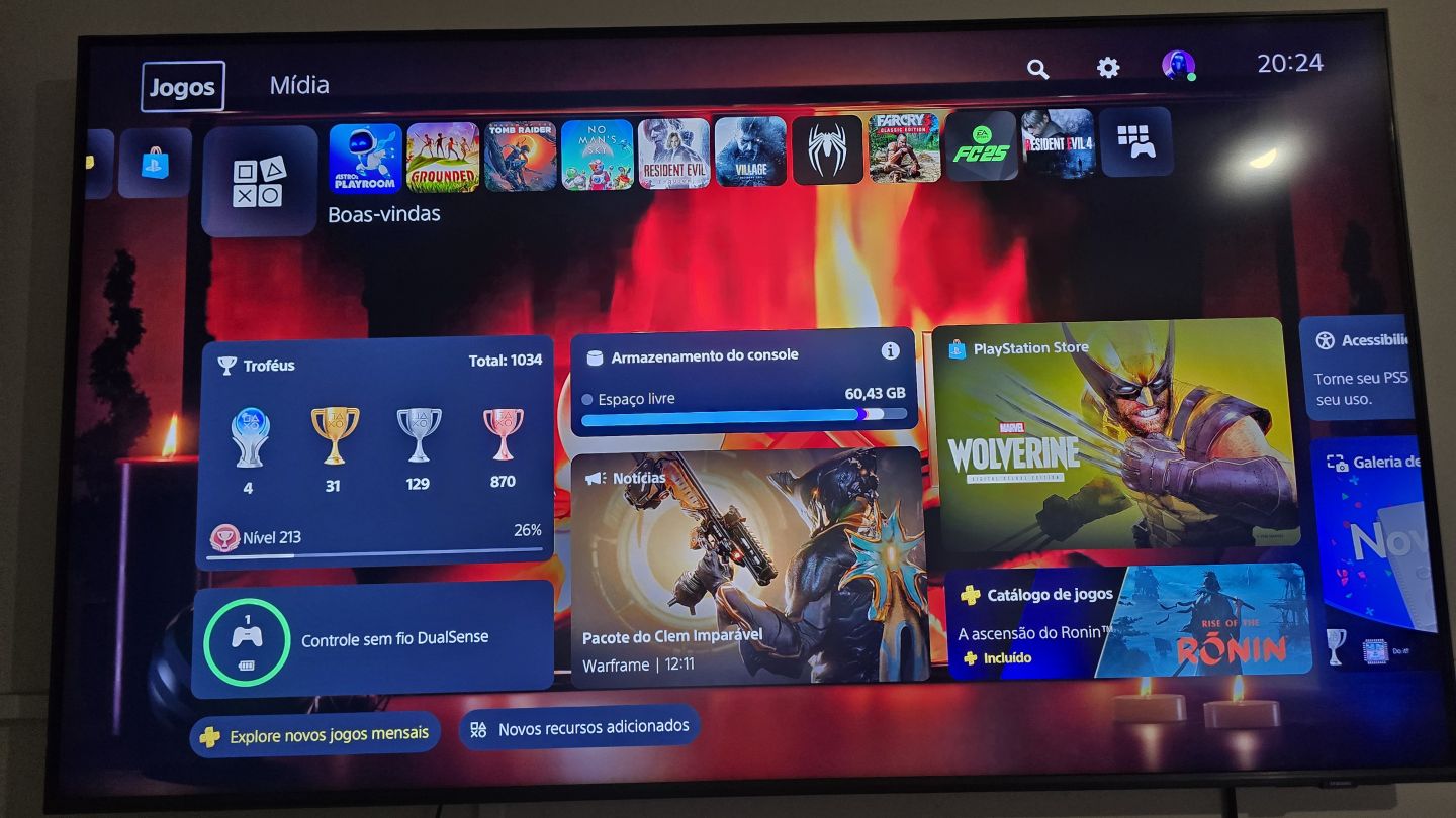 Conta PS5/PS4 +60 Jogos | GTA VI Ultimate, Black Myth: Wukong, Spider-Man 2