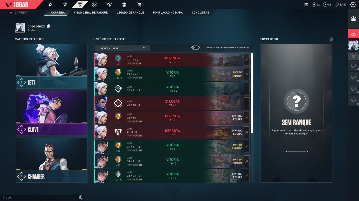 Conta Valorant Smurf | Platina 1 | Full Acesso | com Skins Platina