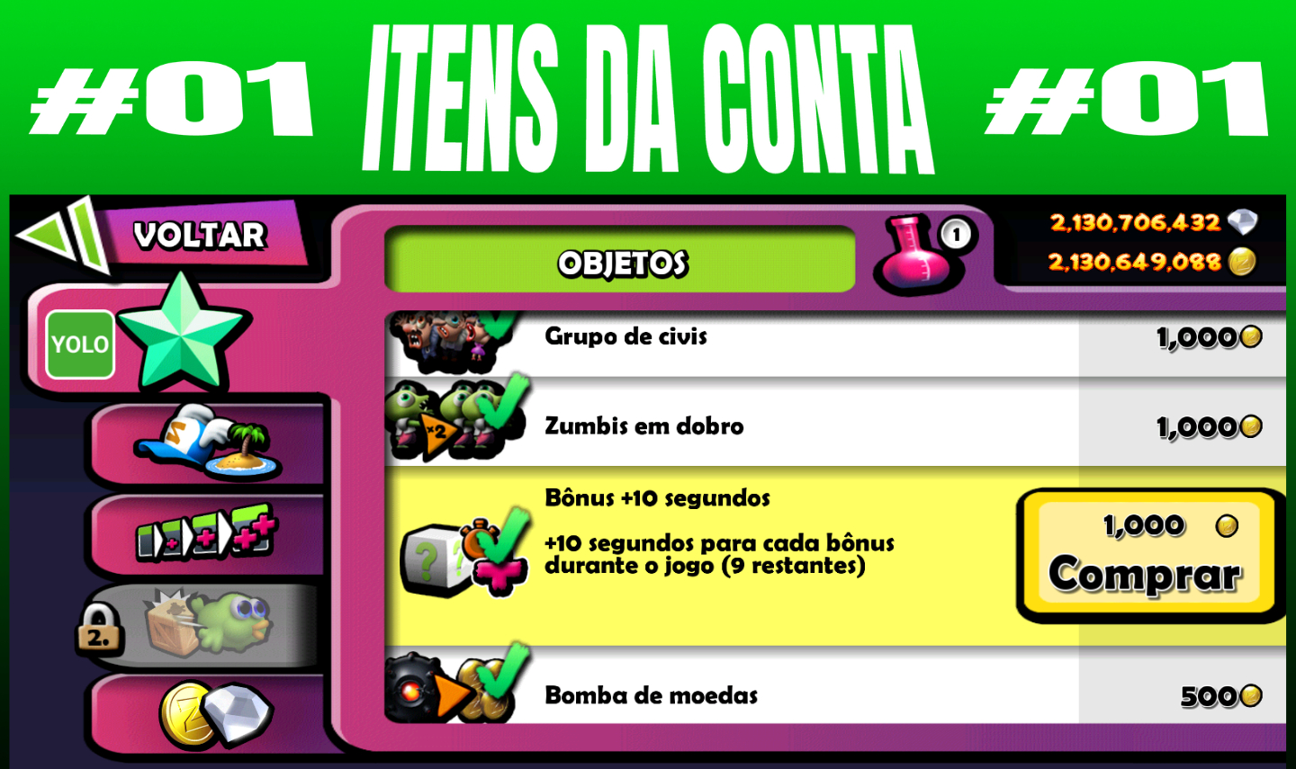 CONTAS ZOMBIE TSUNAMI (FULL ACESSO)