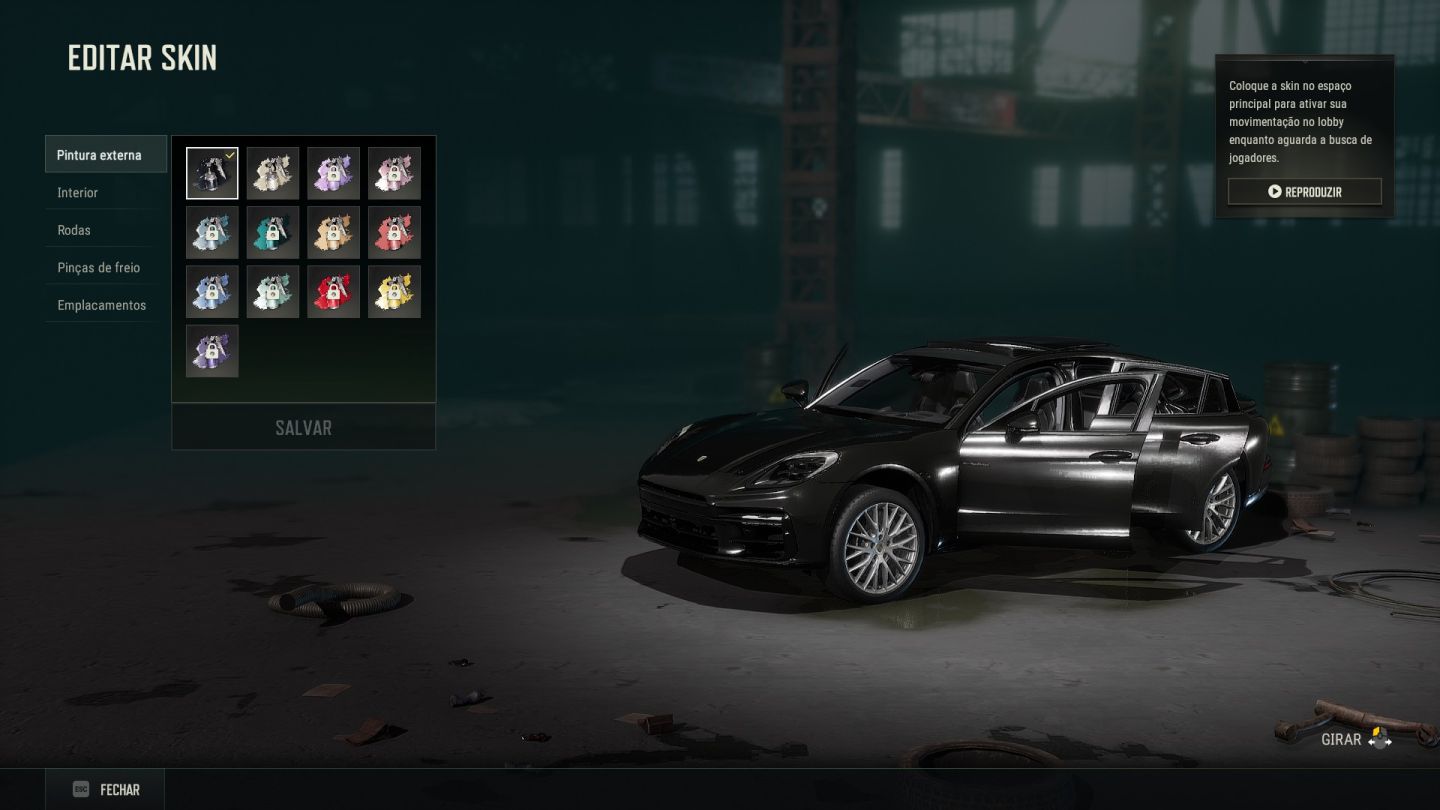 CONTA PUBG LVL 500+ 5 PROGRESSIVAS+PORSCHE+ASTON MARTIN+2 SMOKE+1 PISTOLA SMOKE