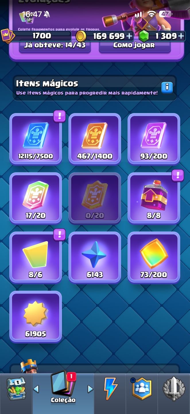 Conta Clash Royale 13.700 troféus