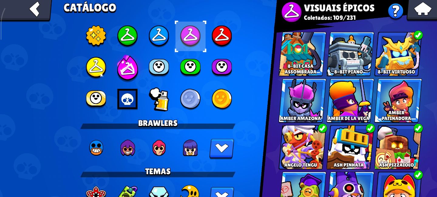 CONTA GEMADA DE BRAWL STARS COM 50K