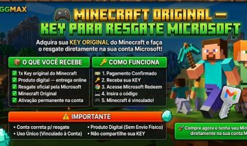 KEY MINECRAFT ORIGINAL - RESGATE MICROSOFT