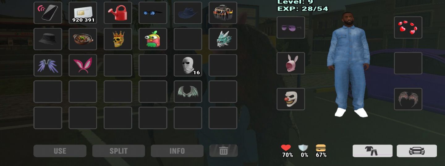 Conta GTA RIO RISE com asas e máscaras