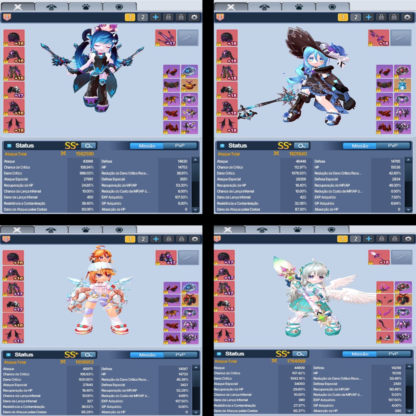 Conta EndGame C LvL 820 | 25 Chars Full 1.6KK+