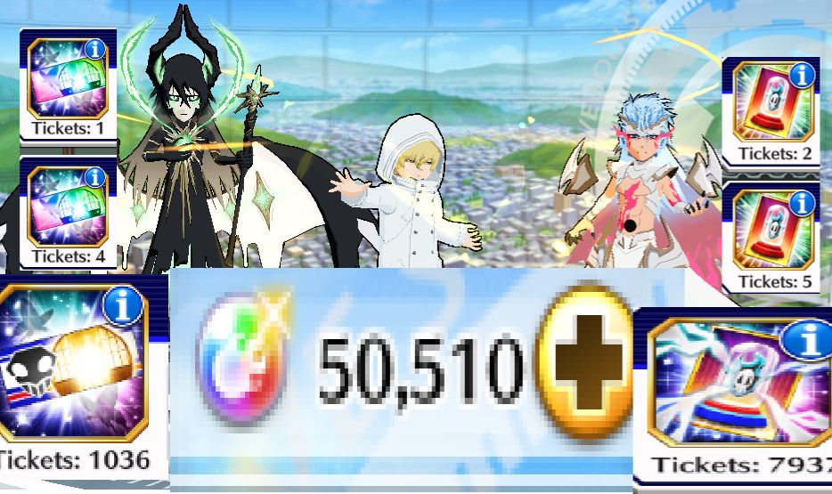 BBS/ 50510 Orbs/ Gremmy - Grimm- Ulqui/1036 BBS/ 7937 Accessory Tickets
