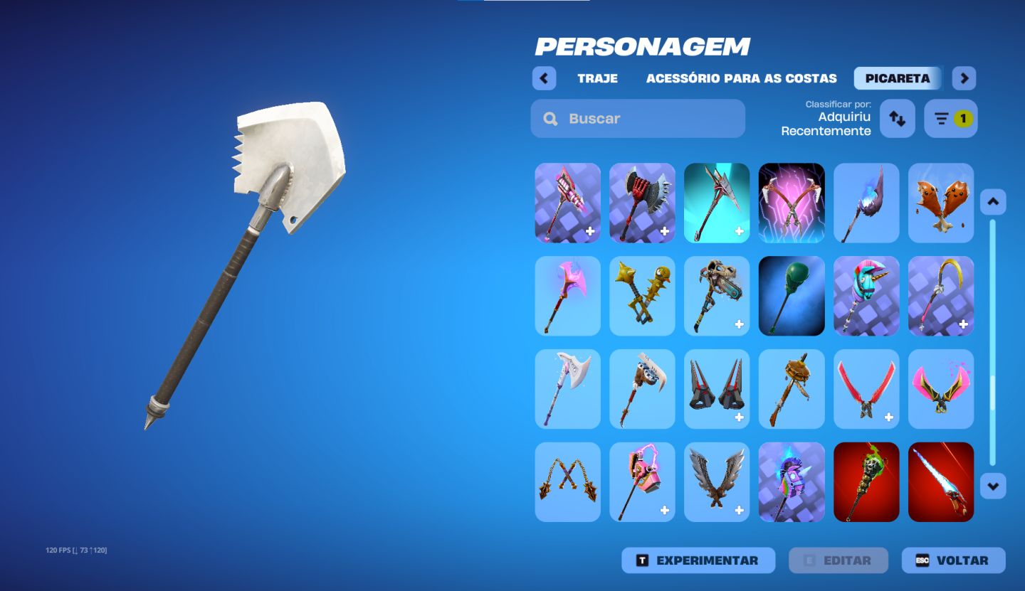 Conta Fortnite com 190+ Skins e 90+ Picaretas