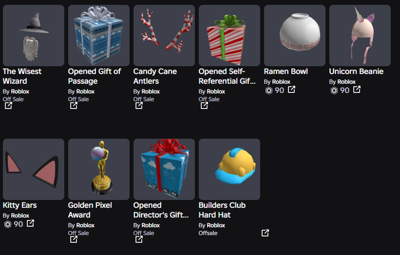 CONTA ROBLOX ANTIGA 2011 CANDY CANE ANTLERS + 17 OFFSALES E 2K RAP [UNVERIFIED]
