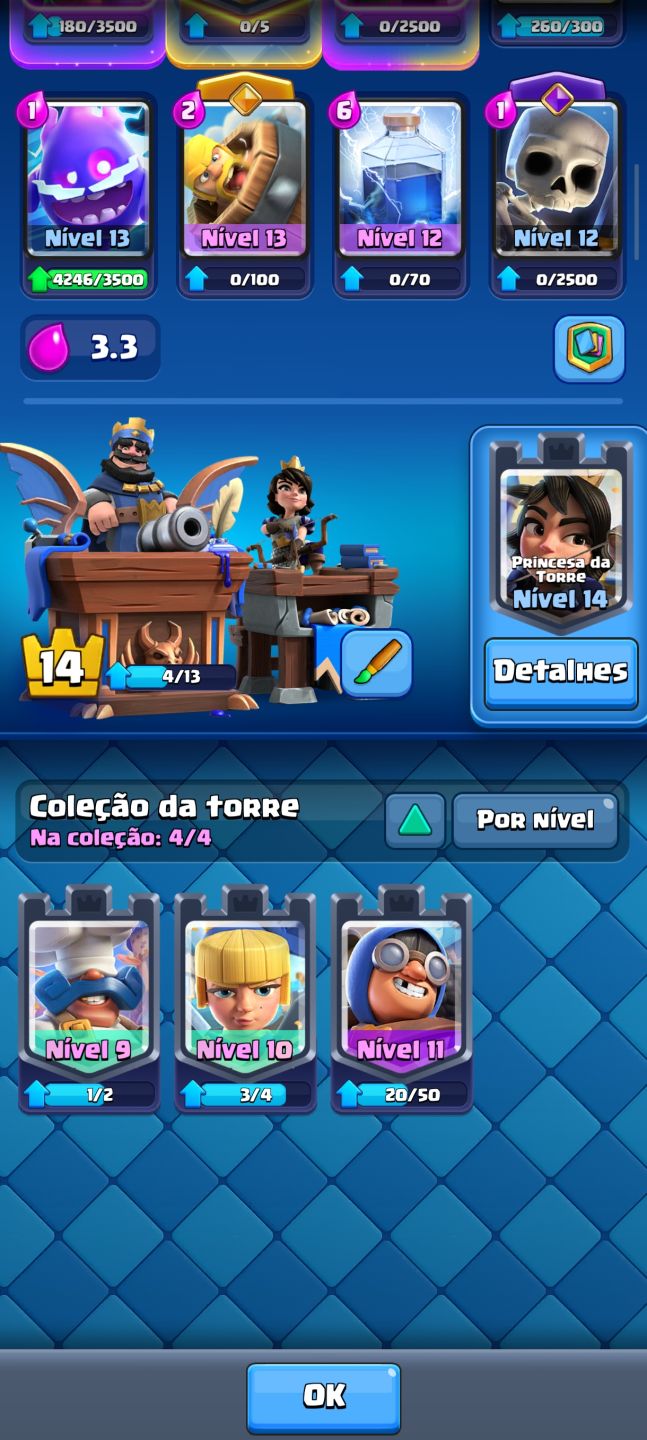 Conta Clash Royale Arena 21