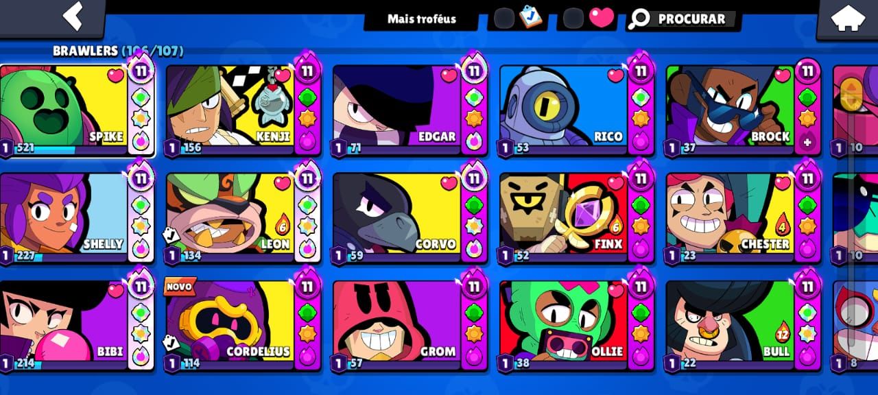 Conta Brawl Stars raríssima de 2018