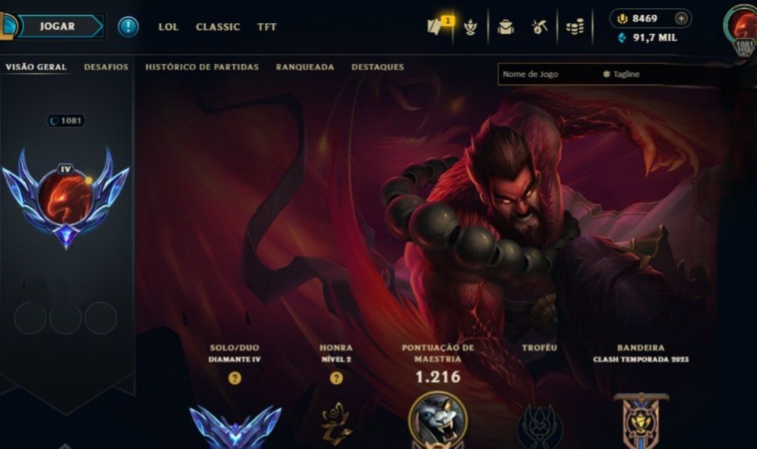 CONTA + 850 SKINS +500 CROMAS + 800 ICONES 500 EMOTES + TROCA DE NICK DISPONIVEL