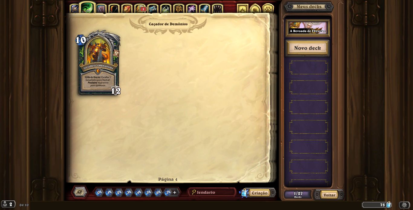 Conta Barata para sair rapido de Hearthstone