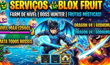 BLOX FRUITS SERVICES: UP, ITENS, RAÇA V4 & MAIS - ENTREGA RÁPIDA