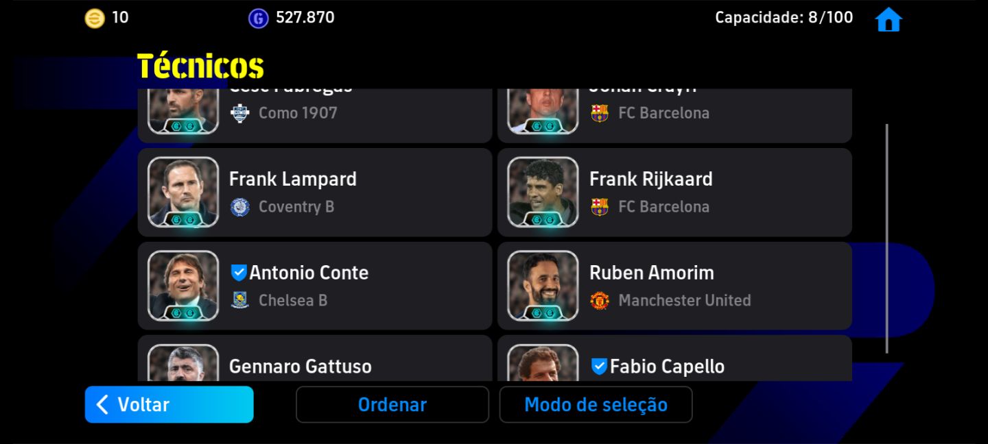 Conta de eFootball