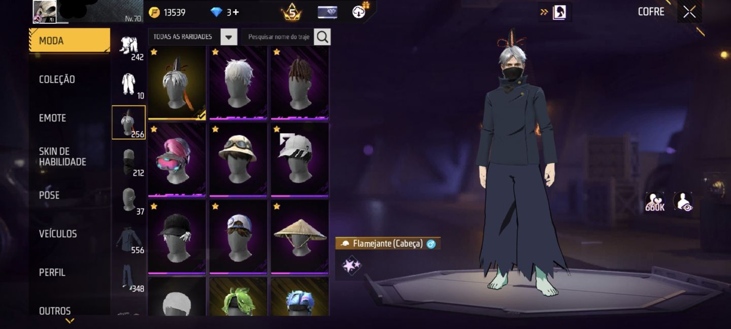 CONTA DE FREE FIRE COM 2 ANGELICAIS, FITINHA, muitas PARCERIAS e muito mais