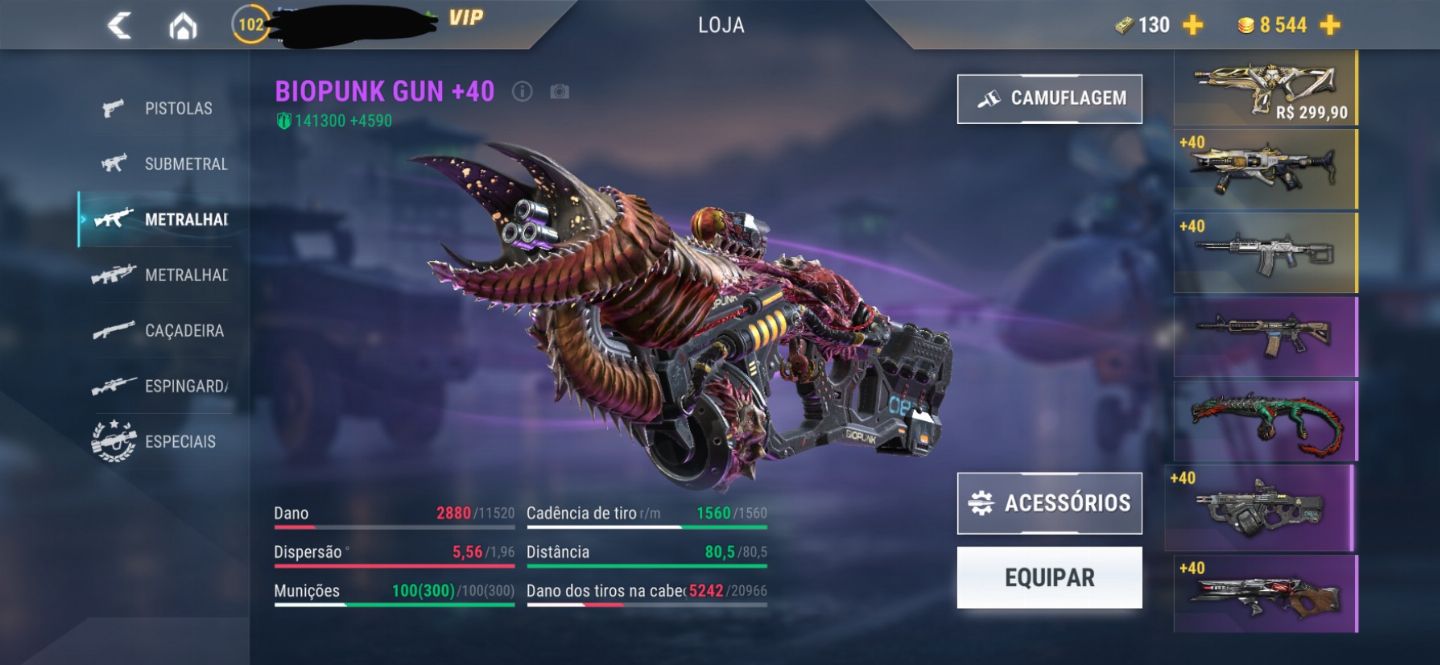 CONTA MODERN STRIKE COM MAIS DE R$16.000,00 INVESTIDOS