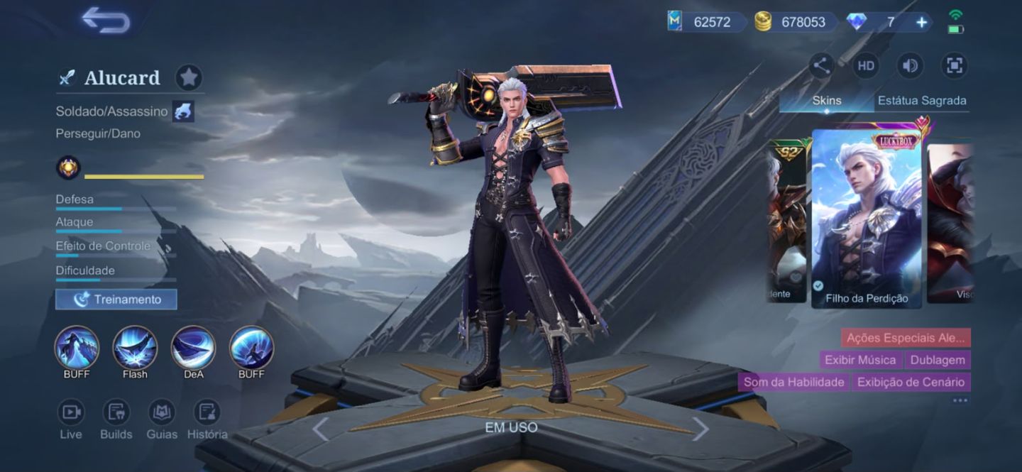 CONTA MOBILE LEGENDS COM TODOS OS HERÓIS E EMBLEMA FULL