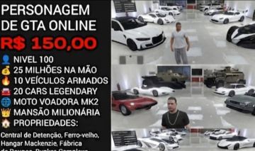 Conta de gta online pra xbox one