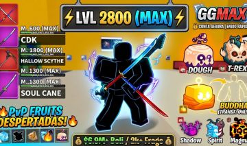 CONTA BLOX FRUITS LVL MAX