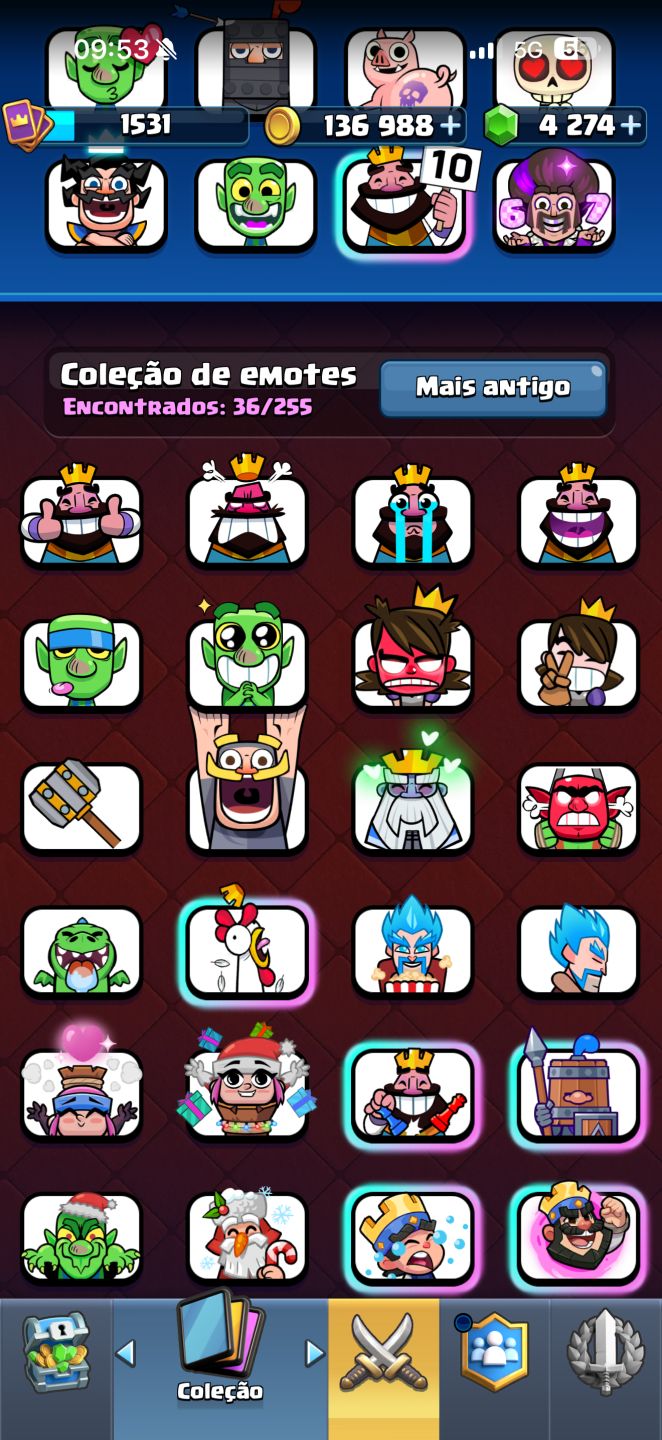 CONTA DE CLASH ROYALE