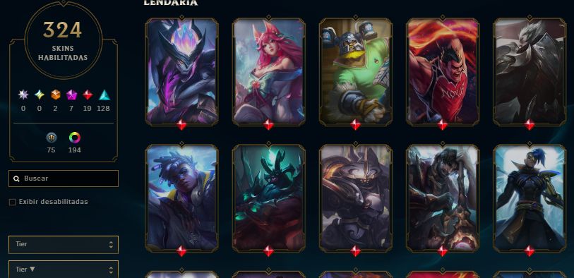 CONTA MMR DE MESTRE COM AMPLA COLEÇÃO DE SKINS RARAS E LEGADO