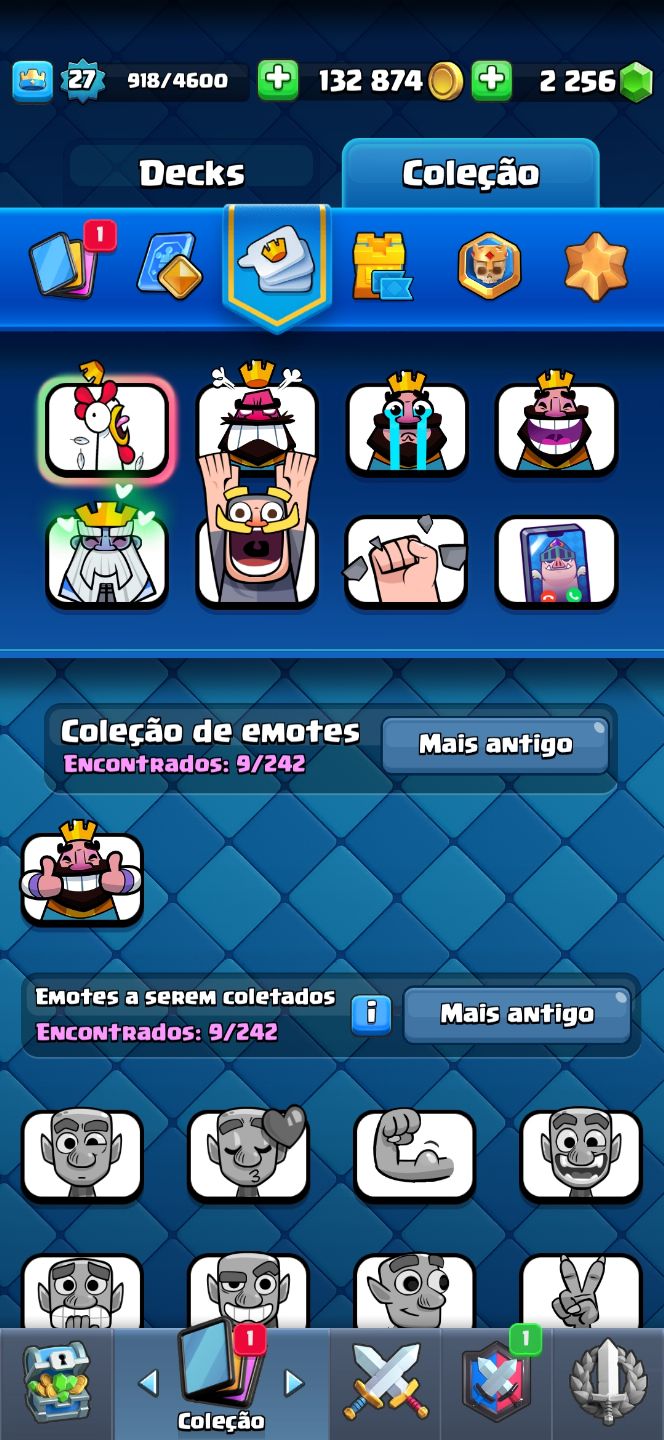 CONTA Clash royale arena 14 + 150k gold + 2k gema, torre nível 10