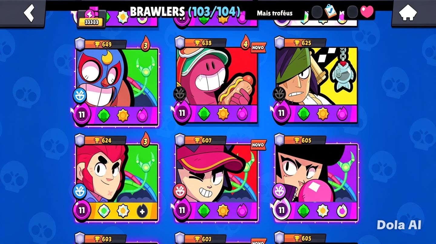 Conta Brawl Stars | Skin B800 Bull + Passe Lola Raros! 33k Troféus