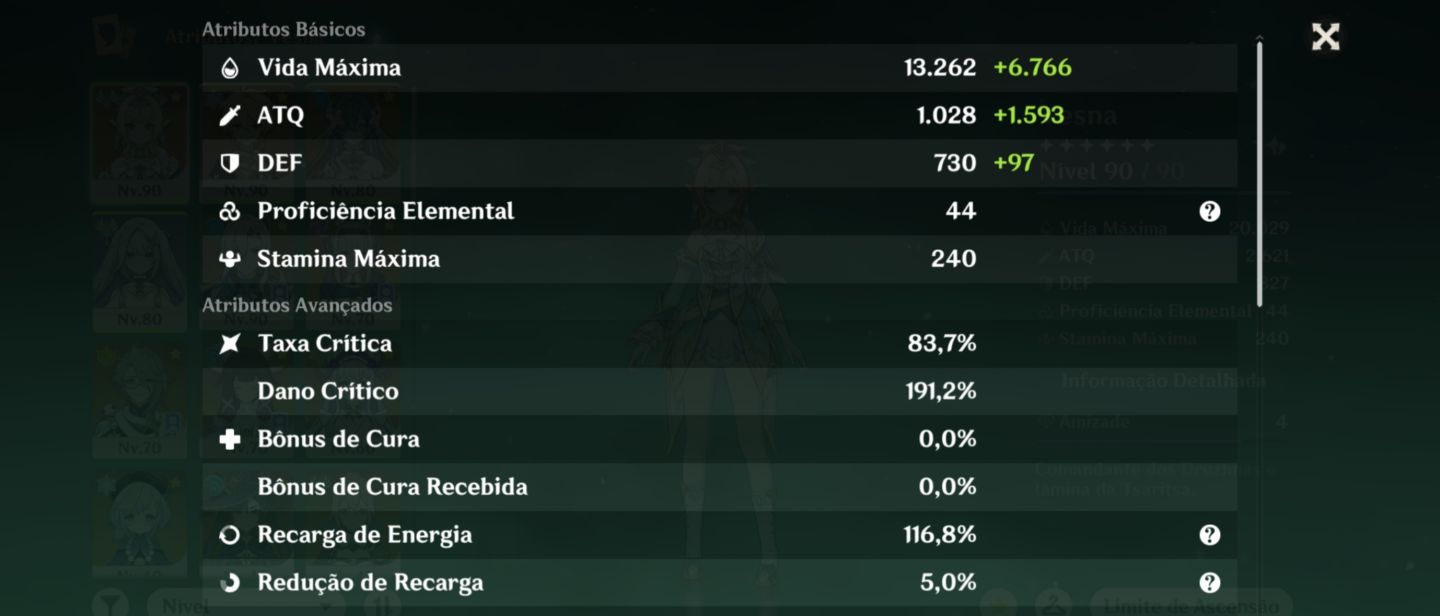 Contas Genshin Premium