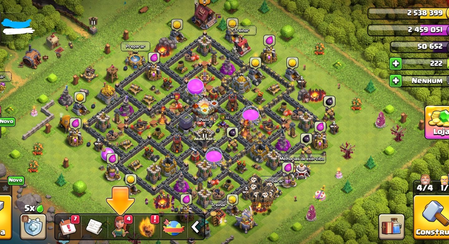 CONTA DE CLASH OF CLANS | CV NIVEL 11
