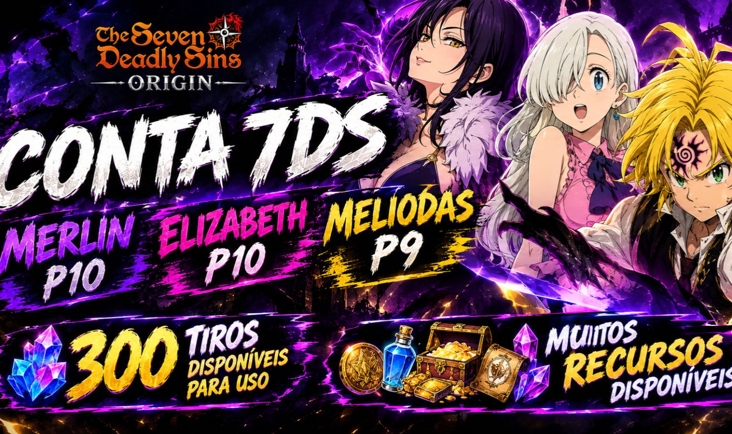 CONTA COM MERLIN P10 ELIZABETH P10 MELIODAS P9 The Seven Deadly Sins Origin 7DS