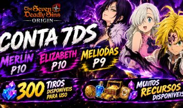 CONTA COM MERLIN P10 ELIZABETH P10 MELIODAS P9 The Seven Deadly Sins Origin 7DS