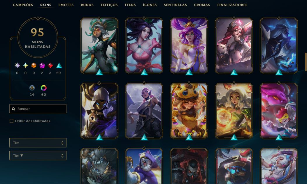 Conta LoL Esmeralda 1 mono kassadin