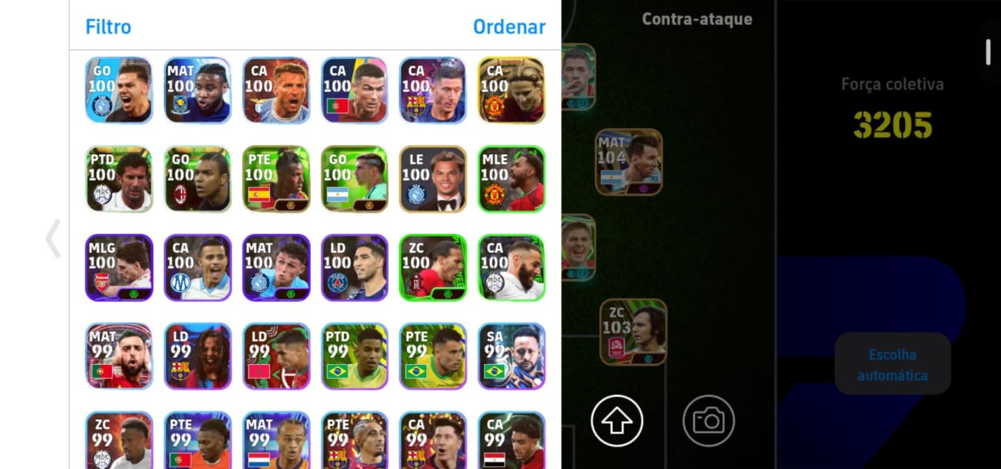 Conta EFOOTBALL com muitos itens Full acesso,vários jogadores junto com messi