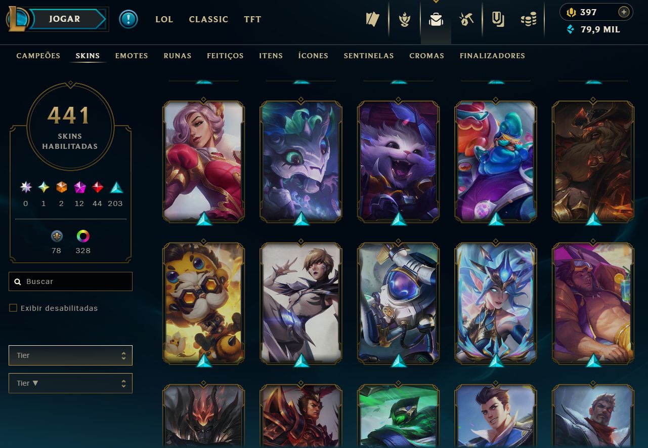Conta LoL Nivel 700+ Com Skin JINX ARCANE e muito mais!