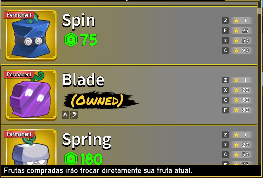 Conta com muita skin paga, 9k+ de robux investidos, muita coisa no blox fruits.