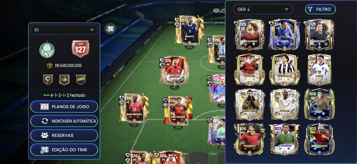 Conta de FC mobile ger 127