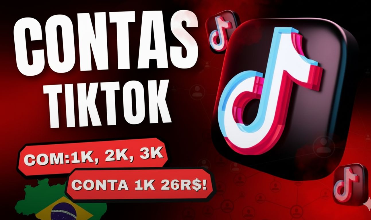 (PROMOÇÃO!) CONTAS TIKTOK 1K, 5K, 10K DE SEGUIDORES BR OU MUNDIAL+ SHOP