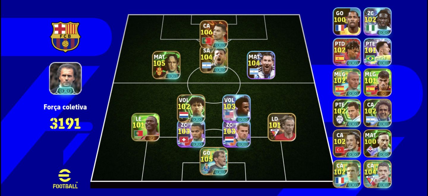 Conta efootboll com Cristiano Ronaldo 107 super raríssimo