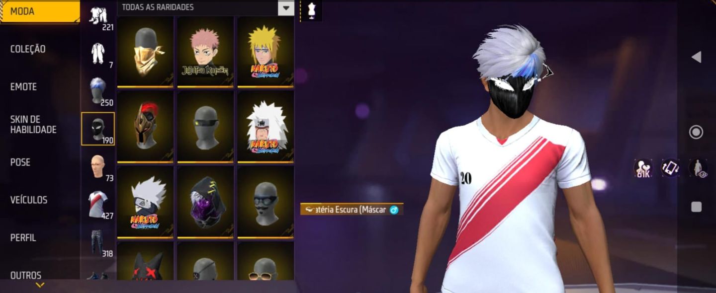 Conta FF 7 anos, prime 6 quase prime 7 faltando 5,5k de dimas.