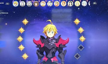 Conta end game 7ds origin meliodas c8 e varios ssr com armas
