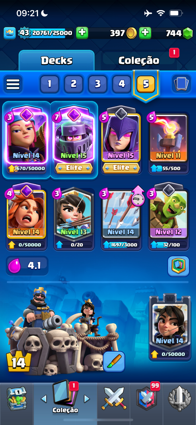 CONTA DE CLASH ROYALE PESSOAL 10K TROFÉUS + CONTA COC CV12 (ACESSO PERMANENTE)