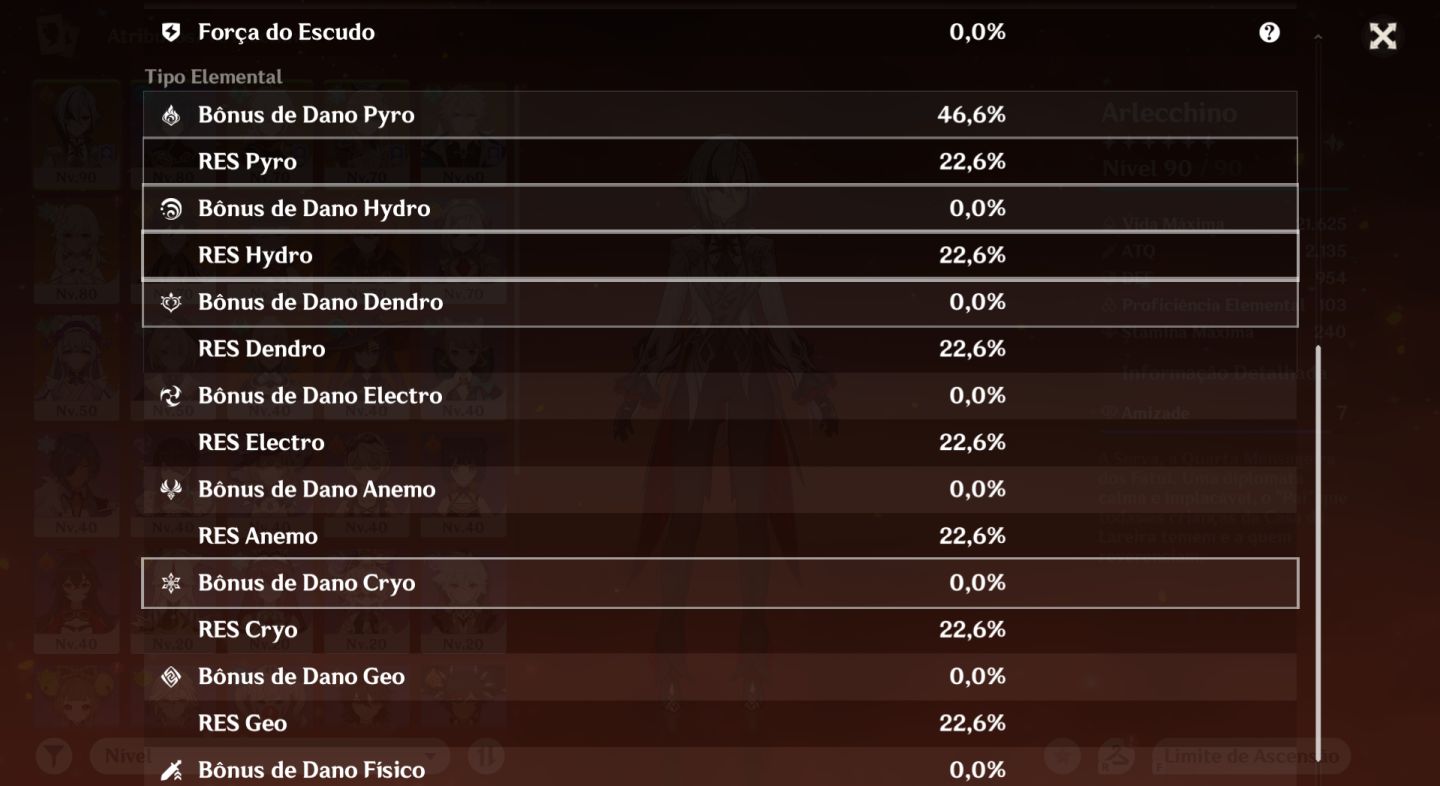 [Ar 55 - 11X T5] Arlecchino C1 + Bis, lyney + Bis e Mais T5 Limitados [America]
