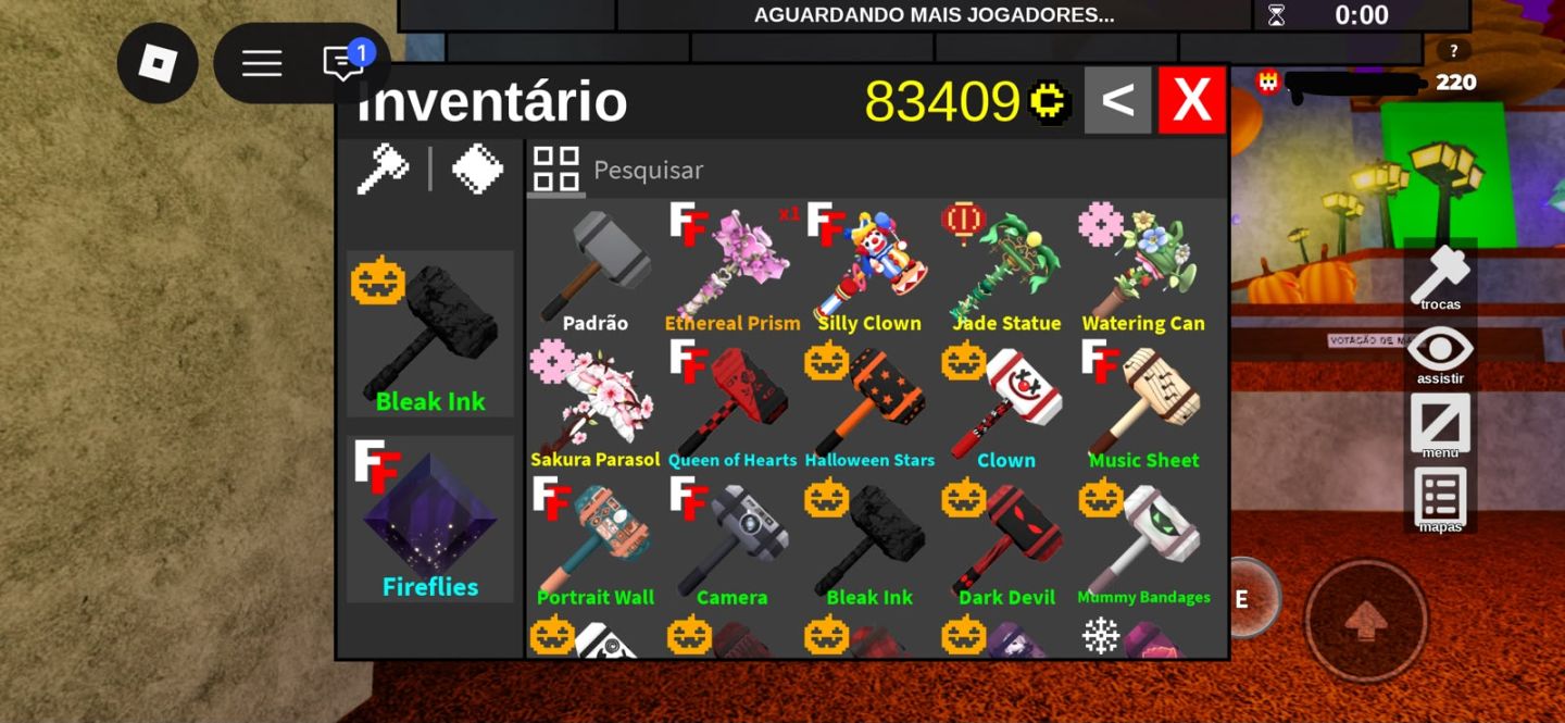 CONTA DE ROBLOX FOCADA EM FLEE THE FACILITY