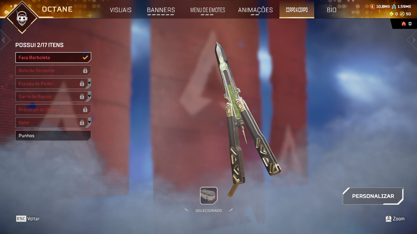 CONTA APEX LEGENDS HERANÇA DO OCTANE