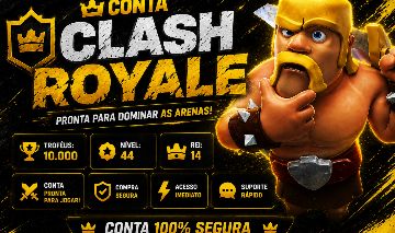 CONTA CLASH ROYALE 10K TROFÉUS | NÍVEL 44 NIVEL O REI 14