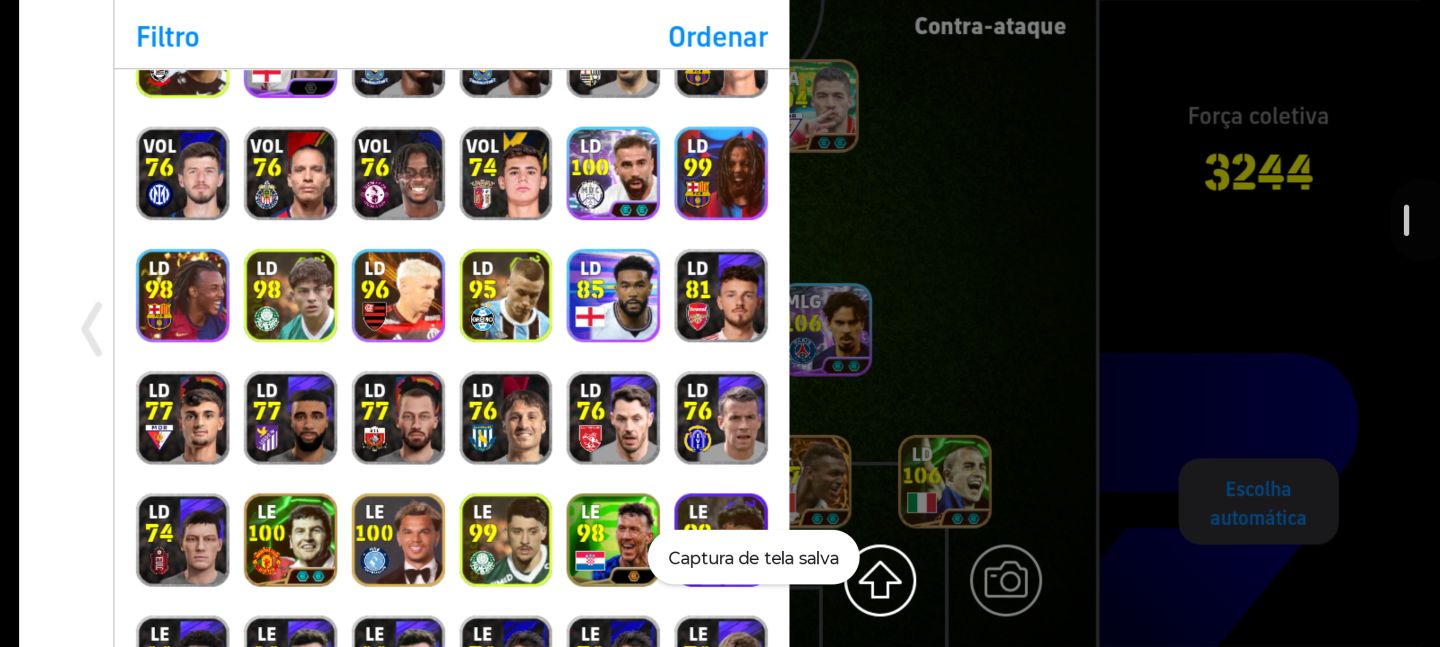 VENDE-SE CONTA EFOTEBOL 3243 DE FORÇA COLETIVA SOMENTE KONAMI ID