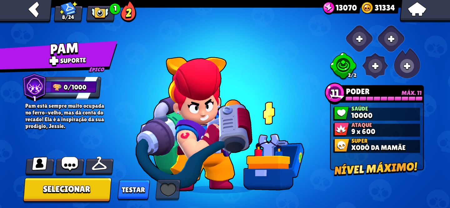 Conta de Brawl stars/38k troféus/ 12 lendários / games / 45 hipercargas
