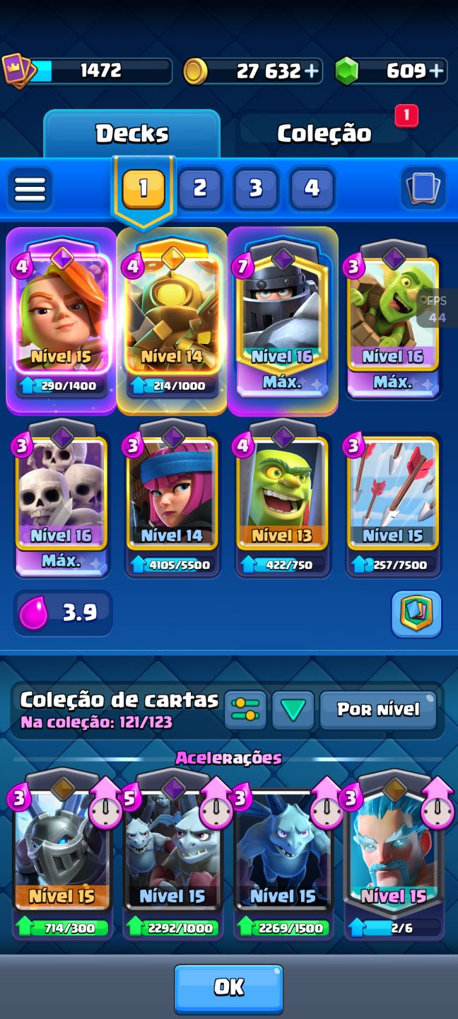 CONTA DE CLASSE ROYALE COM 11K DE TROFÉU