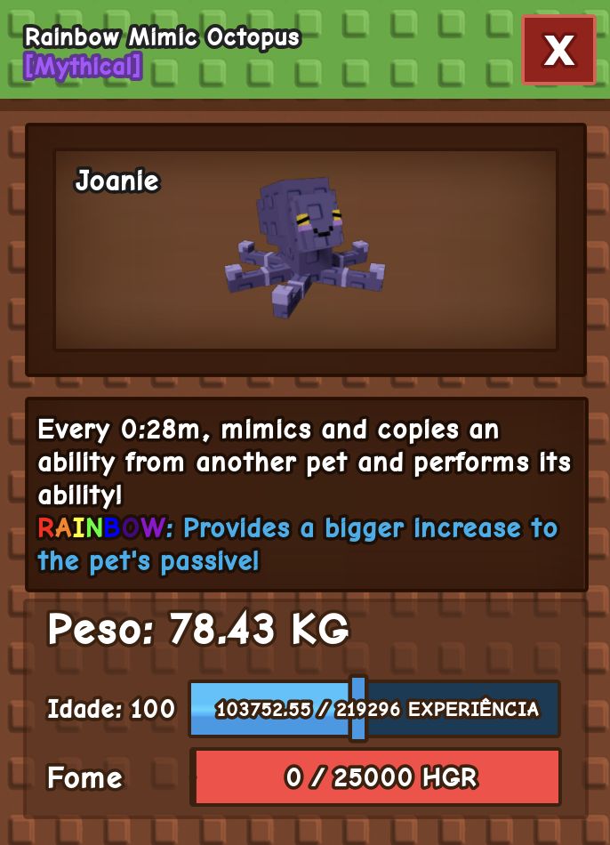 (10 PETS) GROW A GARDEN TODOS HUGE E RAINBOW